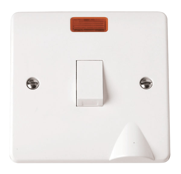 CMA023 - 20A DP Plate Switch With Neon & Optional Flex Outlet