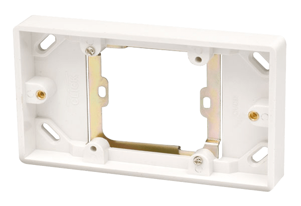 CMA091 - 1 Gang to 2 Gang 16mm Deep Converter Pattress