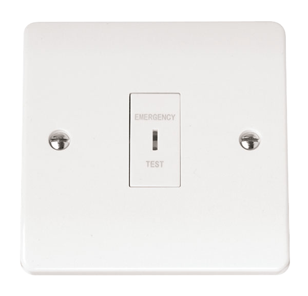 CMA110 - 10AX 1 Gang DP ‘Emergency Test’ Key switch