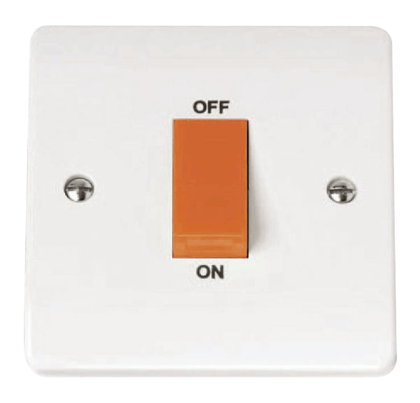 CMA200 - 45A 1 Gang DP Plate Switch