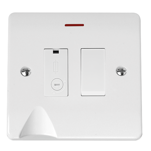 CMA2052 - 13A DP Switched Lockable Fused Connection Unit With LED & Optional Flex Outlet