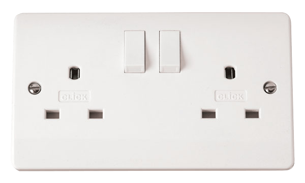 CMA936 - 13A 2 Gang DP Switched Non-Standard Socket Outlet