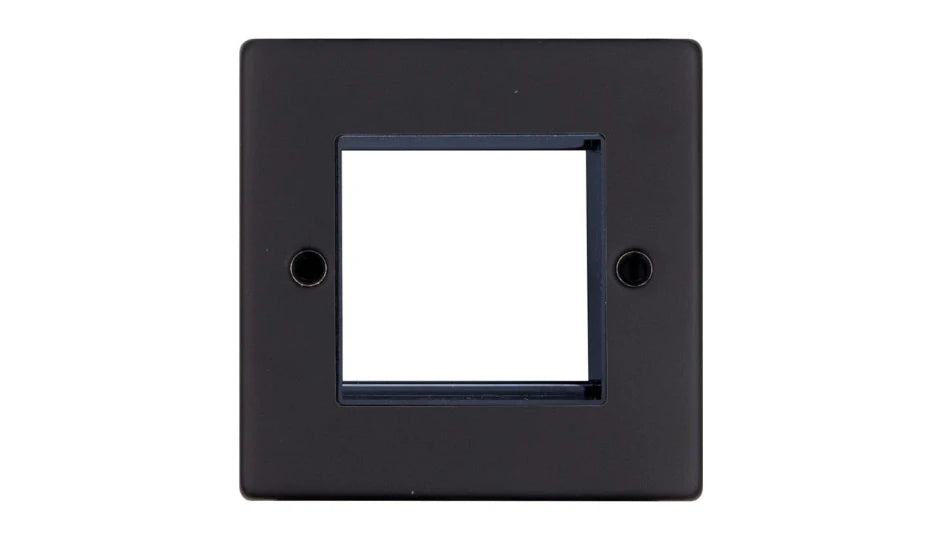 VPD1422MBB - Pro Décor Two Module Data Plate Matt Black