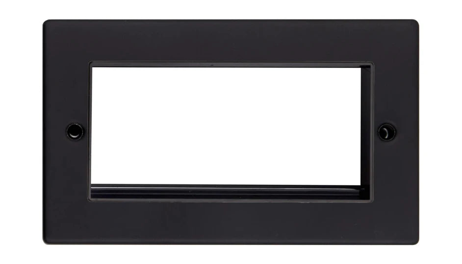 VPD1424MBB - Pro Décor Four Module Data Plate Matt Black