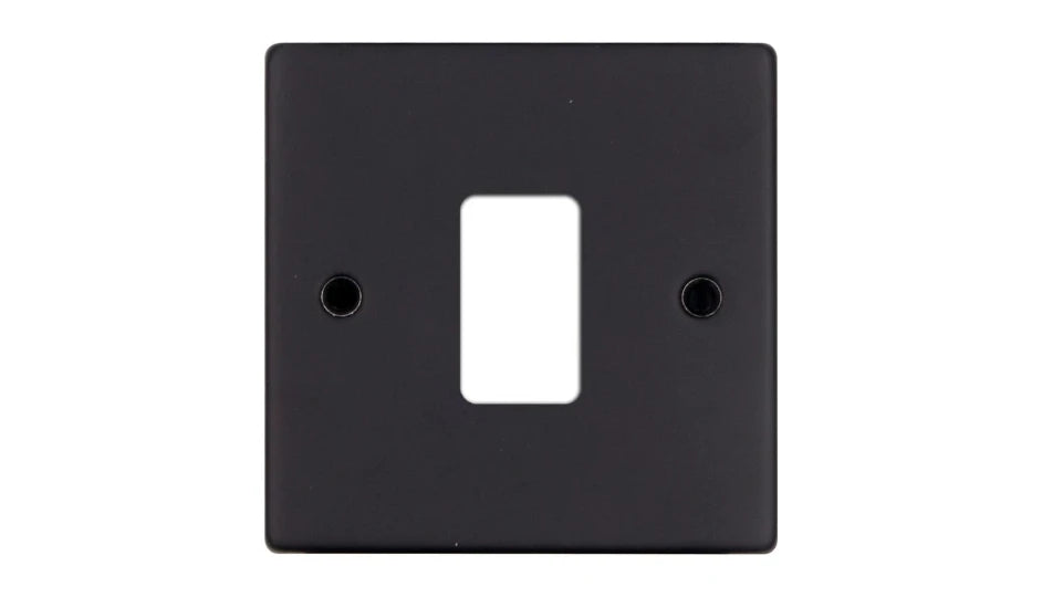VPD2701MB - Pro Décor 1 Gang Grid Plate Matt Black
