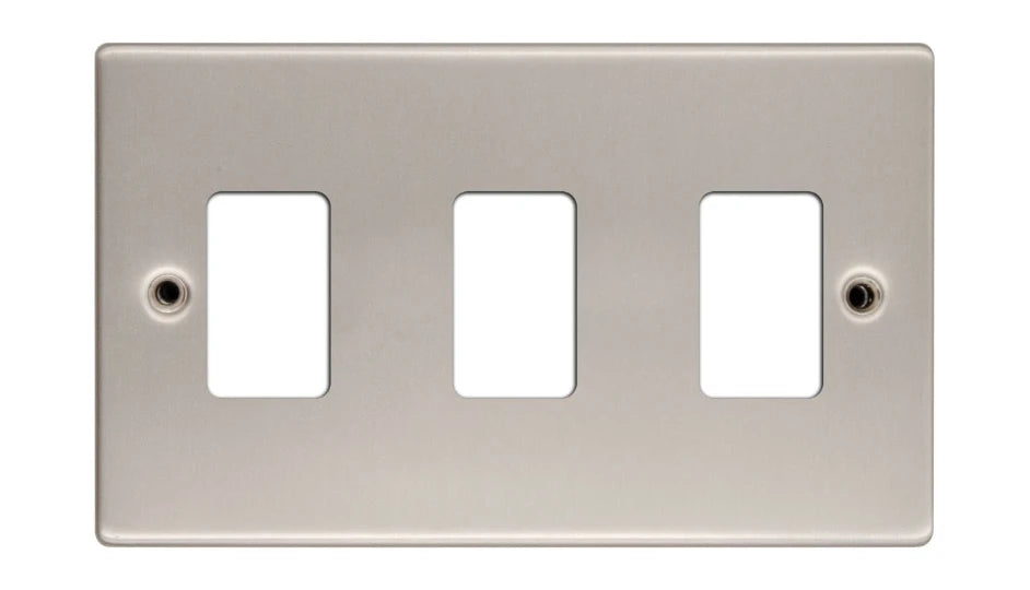 VPD2703SS - Pro Décor 3 Gang Grid Plate Stainless Steel