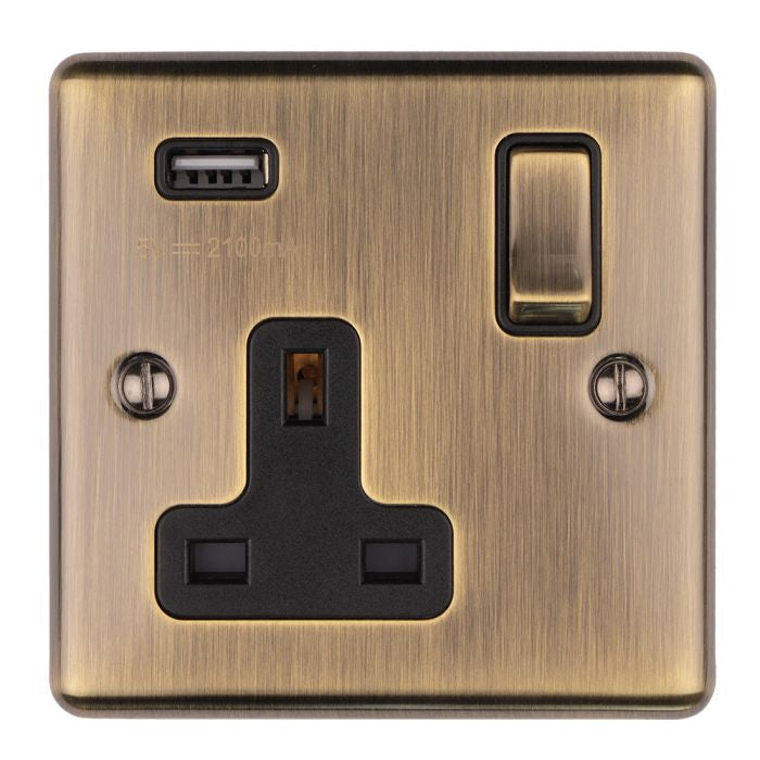 Enhance Decorative 1 Gang USB Socket - Enhance Decorative 1 Gang USB Socket