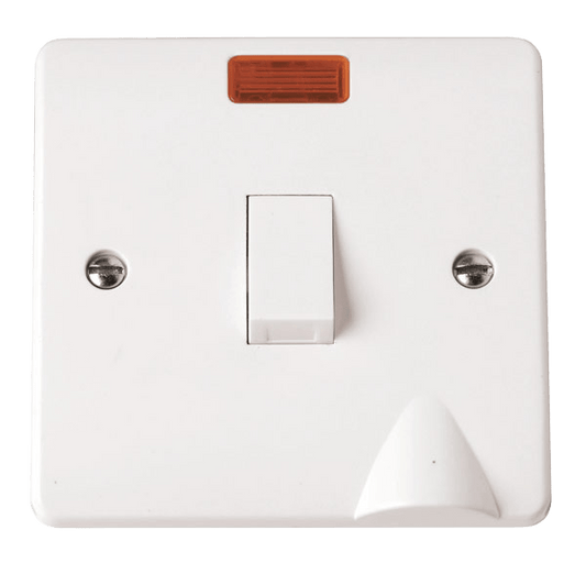CMA023 - 20A DP Plate Switch With Neon & Optional Flex Outlet
