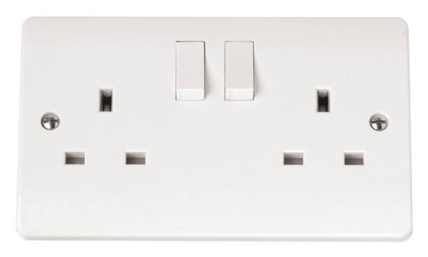 CMA036 - 13A 2 Gang DP Switched Socket Outlet