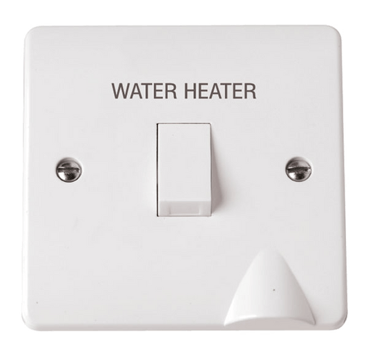 CMA044 - 20A DP ‘Water Heater’ Switch With Optional Flex Outlet
