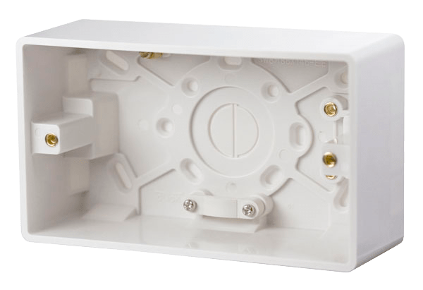 CMA086 - 2 Gang 47mm Deep Pattress Box
