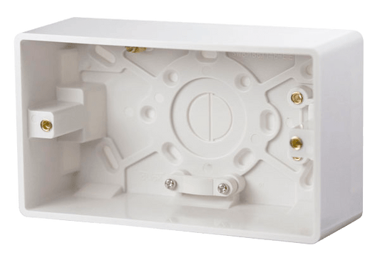 CMA086 - 2 Gang 47mm Deep Pattress Box