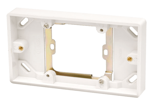 CMA091 - 1 Gang to 2 Gang 16mm Deep Converter Pattress