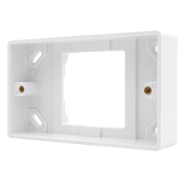 CMA092 - 1 Gang to 2 Gang 25mm Deep Converter Pattress