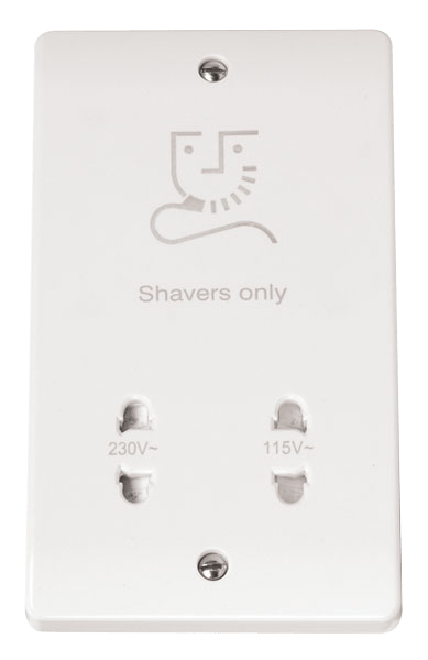 CMA100 - 115V/230V Dual Voltage Shaver Socket Outlet