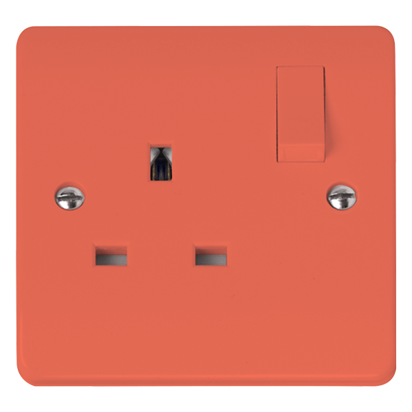 CMA1035RD - 13A 1 Gang DP Switched Socket Outlet Red