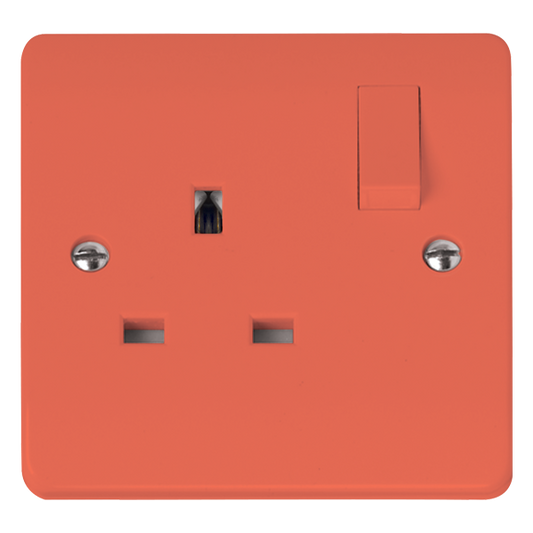 CMA1035RD - 13A 1 Gang DP Switched Socket Outlet Red