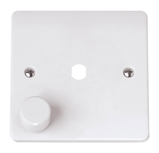 CMA145PL - 1 Gang Unfurnished Dimmer Plate & Knob (650W Max) - 1 Aperture