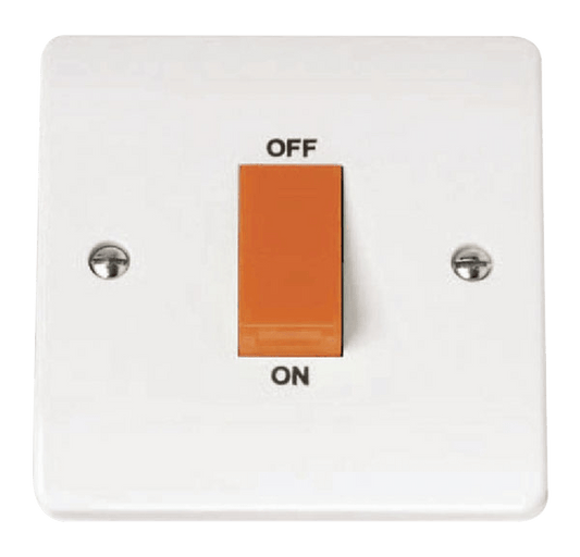 CMA200 - 45A 1 Gang DP Plate Switch