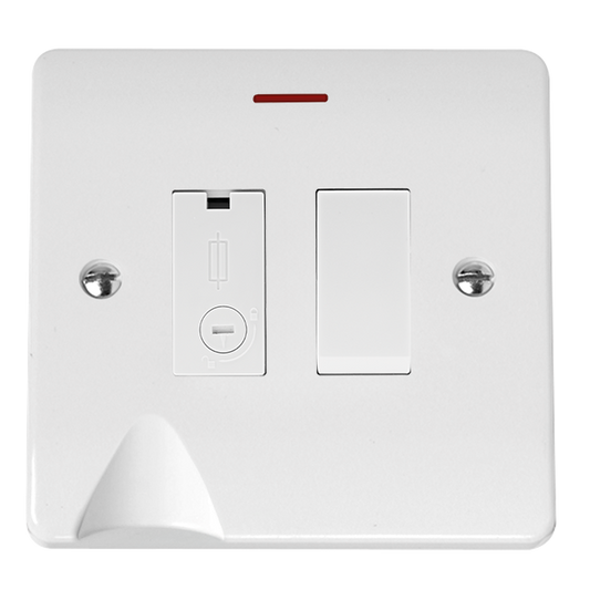 CMA2052 - 13A DP Switched Lockable Fused Connection Unit With LED & Optional Flex Outlet