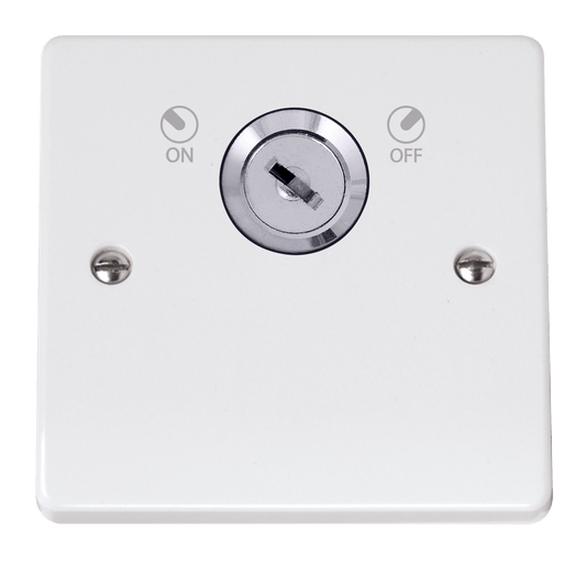 CMA660 - 20A DP 1 Gang Plate Key Lockable Switch
