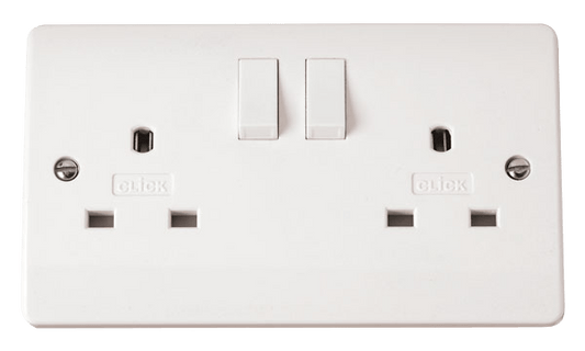 CMA936 - 13A 2 Gang DP Switched Non-Standard Socket Outlet