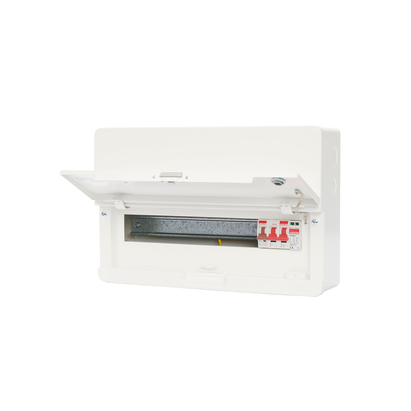 SDD141SPMS - 14Way 100A Surface Mounted Consumer Unit ISO Incomer +SPD