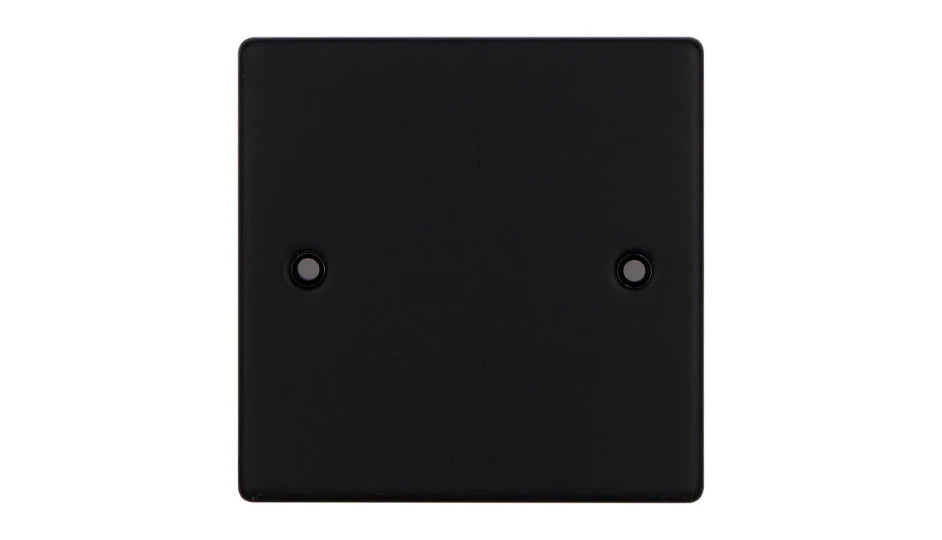 VPD1200MB - Pro Décor 1 Gang Blank Plate Matt Black