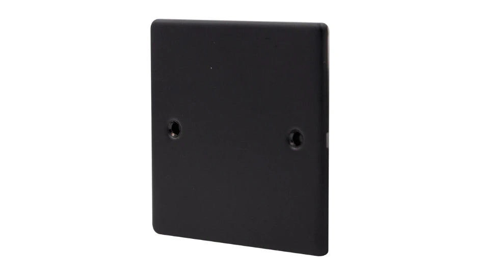 VPD1200MB - Pro Décor 1 Gang Blank Plate Matt Black