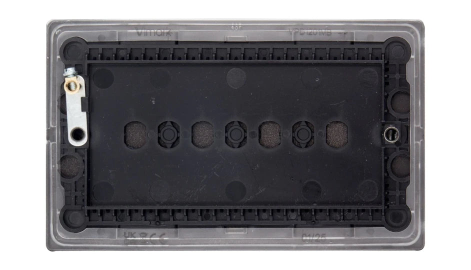 VPD1201MB - Pro Décor 2 Gang Blank Plate Matt Black