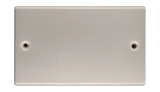 VPD1201SS - Pro Décor 2 Gang Blank Plate Stainless Steel