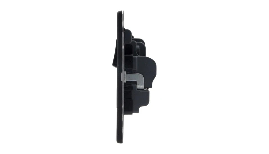 VPD1209DPMBB - Pro Décor 2 Gang 13A Switched Socket DP Matt Black