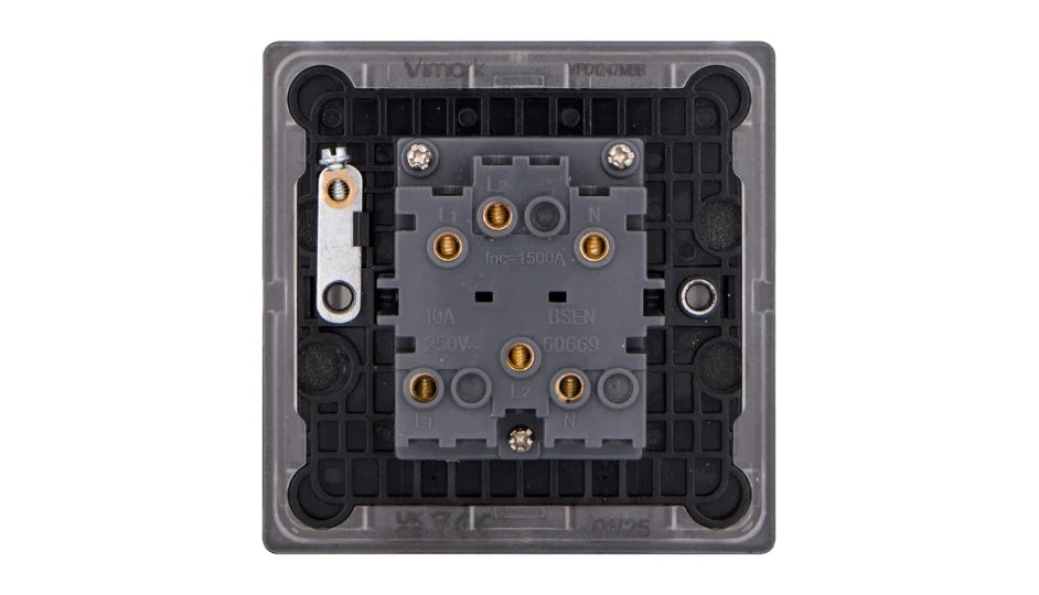 VPD1247MBB - Pro Décor 3 Pole Fan Isolator 10A Matt Black