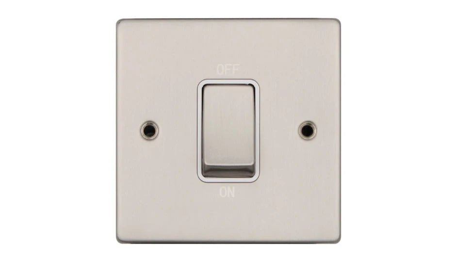 VPD1300SSW - Pro Décor 50A DP Switch Stainless Steel White Insert