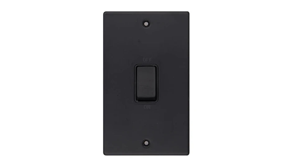 VPD1301MBB - Pro Décor 50A DP Switch Tall Matt Black