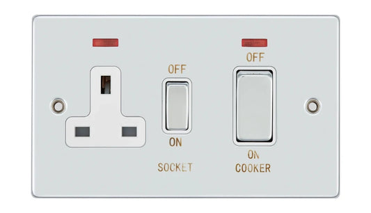 VPD1302NCHW - Pro Décor Cooker Control Unit with Neon Chrome White Insert