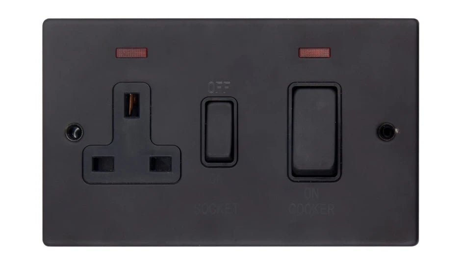 VPD1302NMBB - Pro Décor Cooker Control Unit with Neon Matt Black