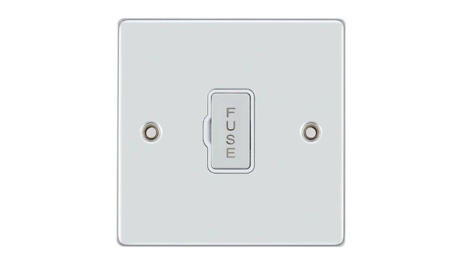 VPD1360CHW - Pro Décor 13A Unswitched Spur Chrome White Insert
