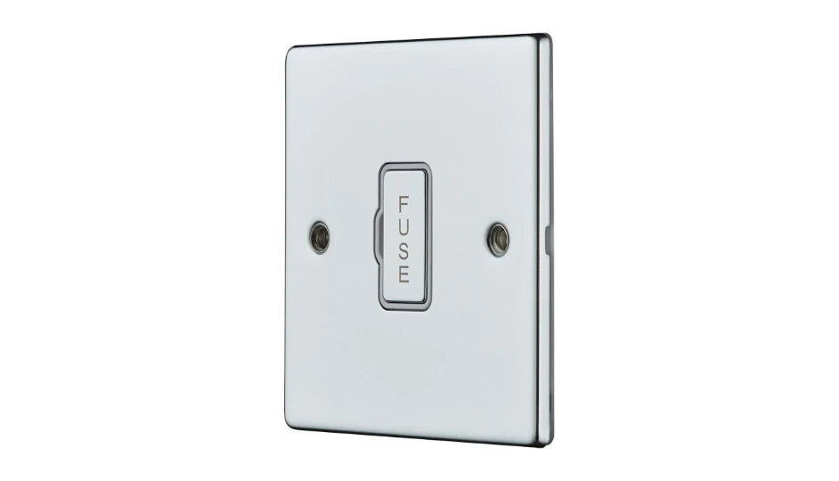 VPD1360CHW - Pro Décor 13A Unswitched Spur Chrome White Insert