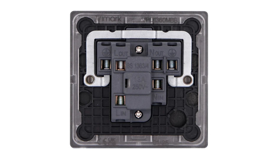 VPD1360MBB - Pro Décor 13A Unswitched Spur Matt Black