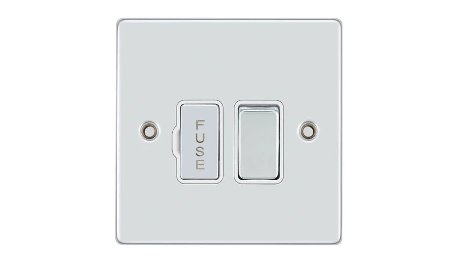 VPD1370CHW - Pro Décor 13A Switched Spur Chrome White Insert