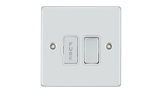 VPD1370CHW - Pro Décor 13A Switched Spur Chrome White Insert