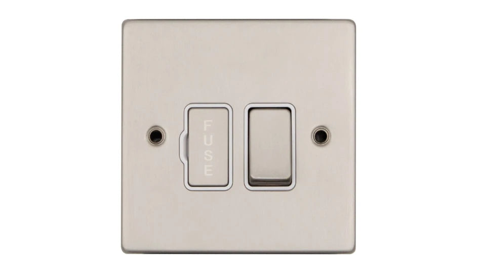 VPD1370SSW - Pro Décor 13A Switched Spur Stainless Steel White Insert