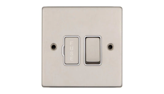 VPD1370SSW - Pro Décor 13A Switched Spur Stainless Steel White Insert