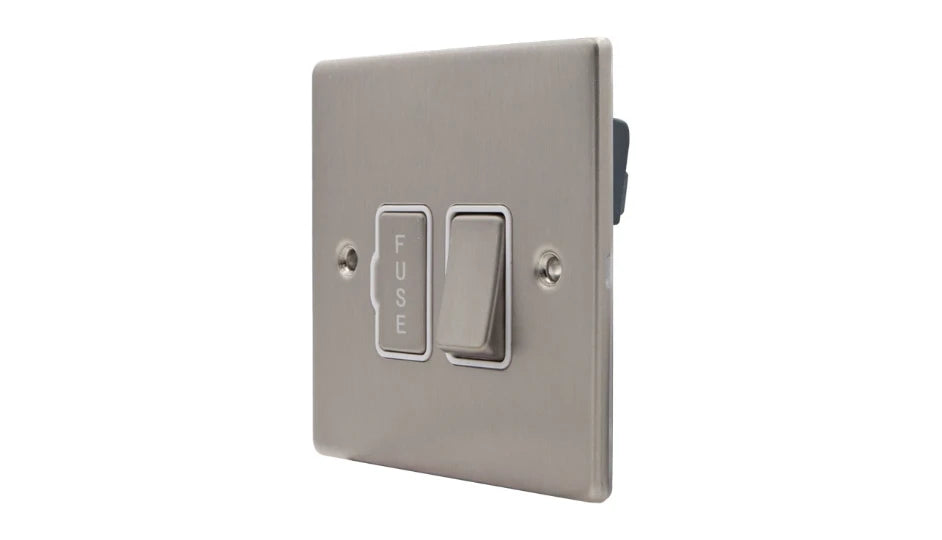 VPD1370SSW - Pro Décor 13A Switched Spur Stainless Steel White Insert
