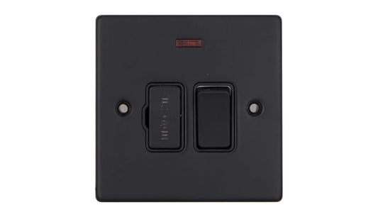 VPD1371MBB - Pro Décor 13A Switched Spur with Neon Matt Black