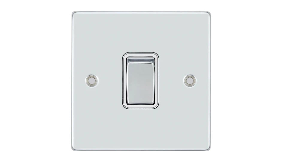 VPD1390CHW - Pro Décor 20A DP Switch Chrome White Insert