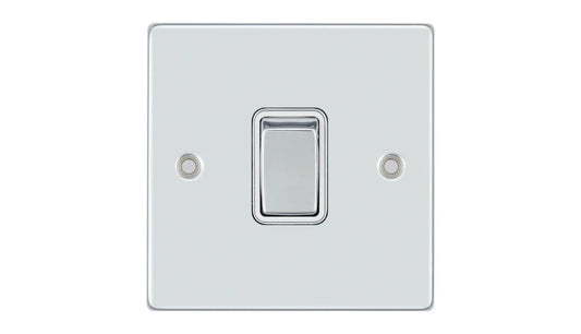 VPD1390CHW - Pro Décor 20A DP Switch Chrome White Insert