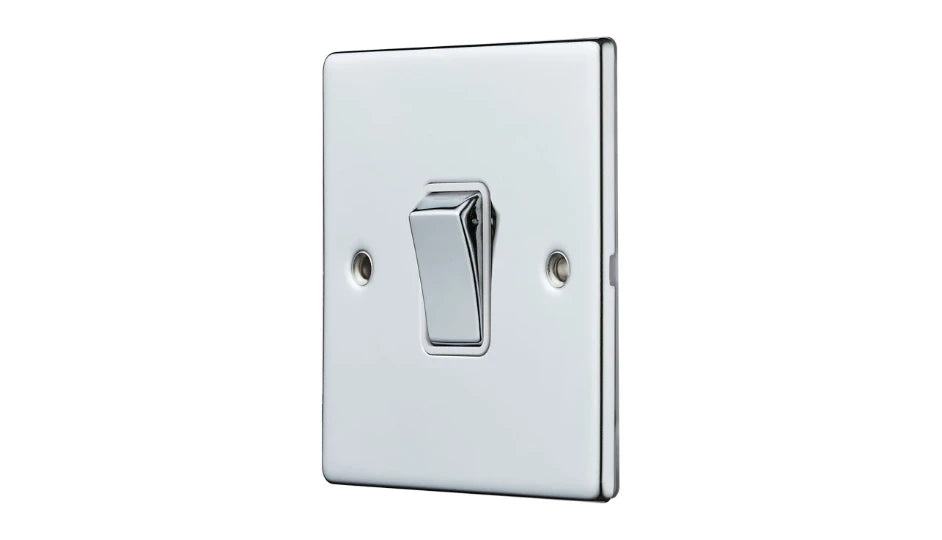 VPD1390CHW - Pro Décor 20A DP Switch Chrome White Insert