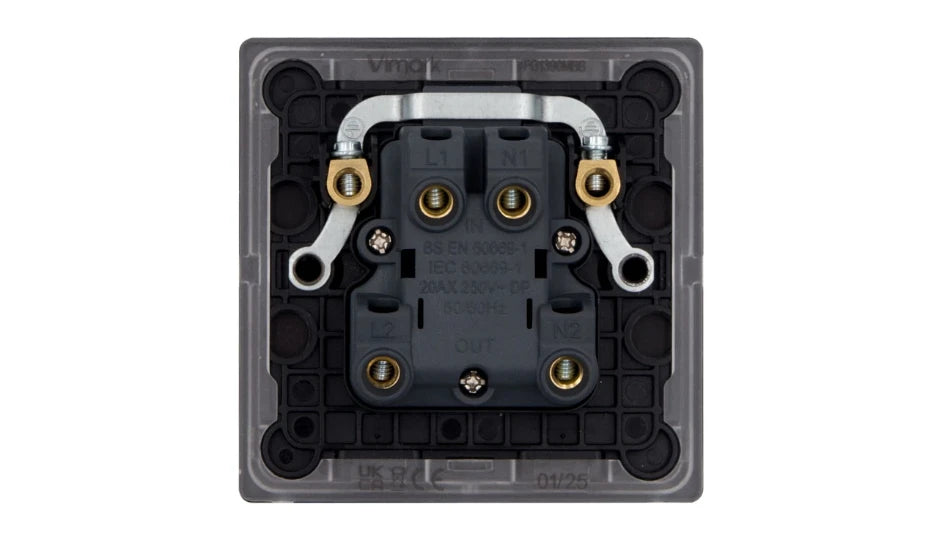 VPD1390MBB - Pro Décor 20A DP Switch Matt Black